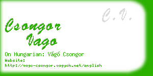 csongor vago business card