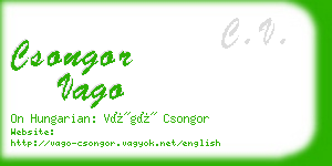 csongor vago business card